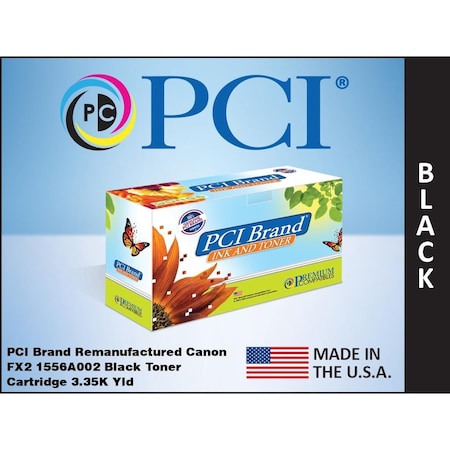 Pci Remanufactured Canon Fx2 1556A002Ba Black Toner Cartridge 3.35K